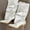 #035-White, variant on Women's Fashion Casual Plus Size Button Accent High Heel Ankle Boots - Pointed Toe Slim Heel Tall Shaft Stacked Cuff Booties for Women