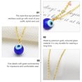thumbnail image 4 of EeaseMX 2 piezas de collar con colgante creativo de ojos de diablo, cadena decorativa para el cuello para hombre y mujer, 4 of 7