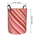 thumbnail image 2 of DouZhe Waterproof Collapsible Large Laundry Baskets, Red Pink Valentine Love Prints Circular Hamper with Handles, 2 of 6