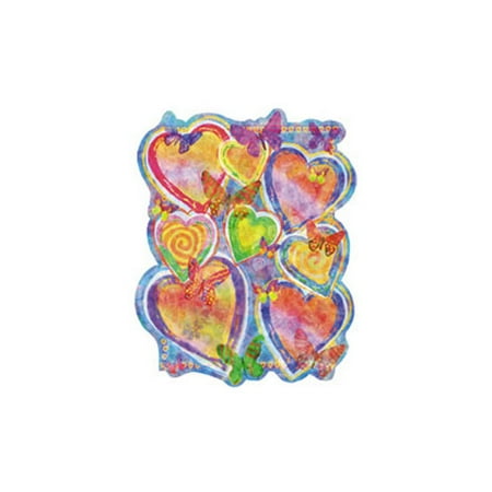 4 Walls Bright Hearts Accent Wall Mural