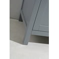 thumbnail image 4 of Design Element London 61" Double Sink Bathroom Vanity Set in Gray Finish with Carrara Marble Top, 4 of 7