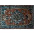 thumbnail image 1 of Ahgly Company Indoor Rectangle Persian Light Blue Traditional Area Rugs, 8' x 10', 1 of 4