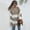 Khaki, variant on AOOCHASLIY 2023 Womens Sweater Women Contrast Color Long Sleeve Loose Sweater