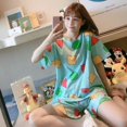 thumbnail image 1 of Pijama Sin Chan para mujer, ropa de dormir, trajes con pantalones cortos, conjunto de ropa de casa, 2021, 1 of 4