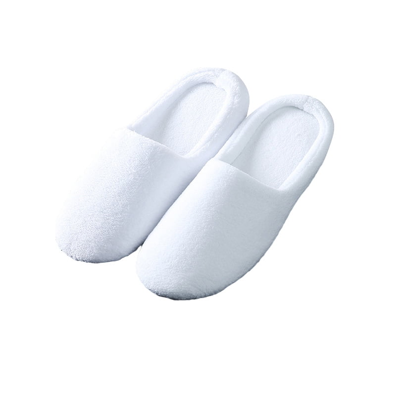 Luxury Thick Sole Spa Slippers Plush Material Hotel Quality Slippers 
