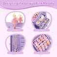 thumbnail image 6 of Sfugno Music Jewelry Box for Girls, Wooden Jewelry Boxes & Organizers with Mirror, 4 Layer Jewelry Organizer Box Display for Rings Necklaces Bracelets,Purple, 6 of 8