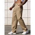thumbnail image 4 of Men's Suit Pants Business Casual Versatile Trousers Waist Buckle Detail Formal Old Money Style Daily Wear, 4 of 8