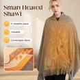thumbnail image 6 of Warm Blanket Heated Shawl for Women Portable Wearable Usb Heating Blanket Soft Warm Zipper Scarf for Winter Home Travel, 6 of 9