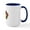 White/Navy Inside, variant on CafePress - Pugs In Wreaths Large Mug - 15 oz Ceramic Large White Novelty Mug