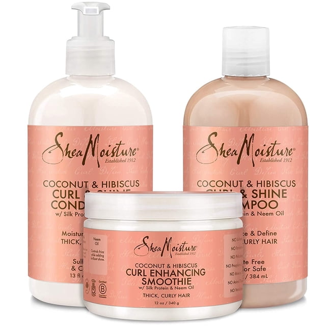 Set para el cuidado del cabello SheaMoisture Coconut & Hibiscus Curl Trio