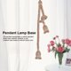 thumbnail image 1 of Rope Chandelier Pendant Light Ceiling Lamp E27 Base Lamp Cord Retro Style DIY Home Decoration, Single Head Accesorios De Luz Crtynell NO, 1 of 7