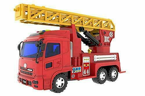 Long Ladder Big Fire Truck Toy Fire Vehicle With Lights And Sounds Kids Toy Gift 