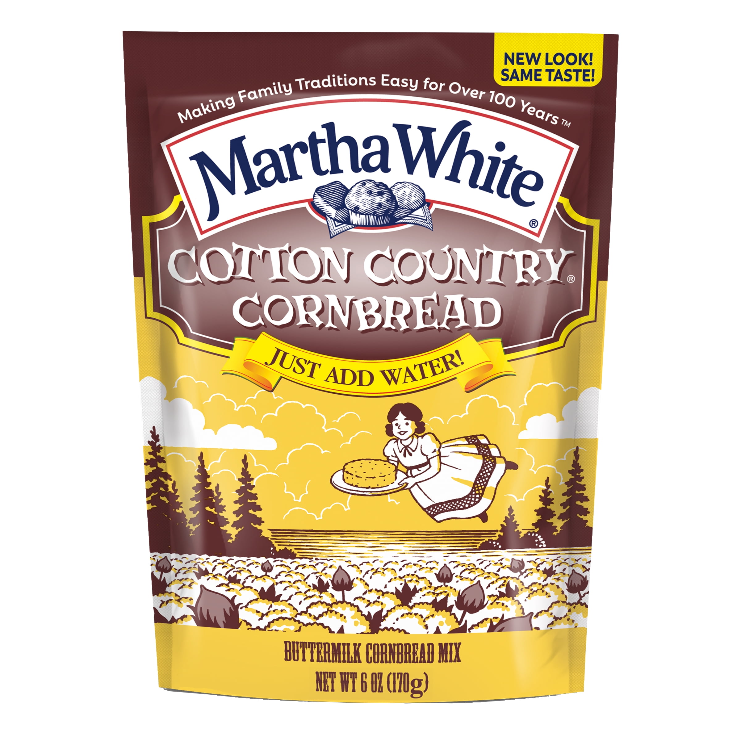 Martha White Cotton Country Buttermilk Cornbread Mix, 6 Oz Pouch