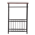 thumbnail image 5 of GZXS 14.6" Small Side Table with Storage, Narrow End Table with Magazine Basket and Toilet Paper Holder for Bathroom, Living Room, Easy Assembly, Coffee, 5 of 9