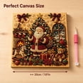 thumbnail image 7 of syligr Santa & Gift Christmas Diamond Art for Adults, Vintage Christmas Pearl Art Kits, DIY Pearl Diamond Kit, Winter Bead Crafts Ornament, Xmas Party Decorations for Mantel, Unique Gift/Favors, 7 of 7