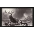 thumbnail image 2 of The Stag at Bay, Framed Art Print Wall Art by Edwin Henry Landseer Sold by Art.Com, 2 of 5