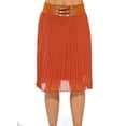 thumbnail image 1 of Just Love Skirts / Pleated Skirt (Rust, Large), 1 of 3
