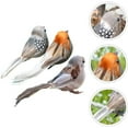 thumbnail image 7 of Ksopiavobs Fake Birds Artificial Birds with Clip Simulated Bird Adornment Ornament Birds Crafts Tree Home Outdoor Decorations, Pack of 3 Decorative Bird Prop, 7 of 7