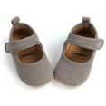 thumbnail image 6 of IROINNID Baby Infant Corduroy First Walking Shoes Non-Slip Rubber Sole New Born Princess Solid Flat Shoes, Size 0-15M, 6 of 7
