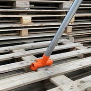 Pallet Buster Tool Pallet Breaker Only with Nail Puller, Orange