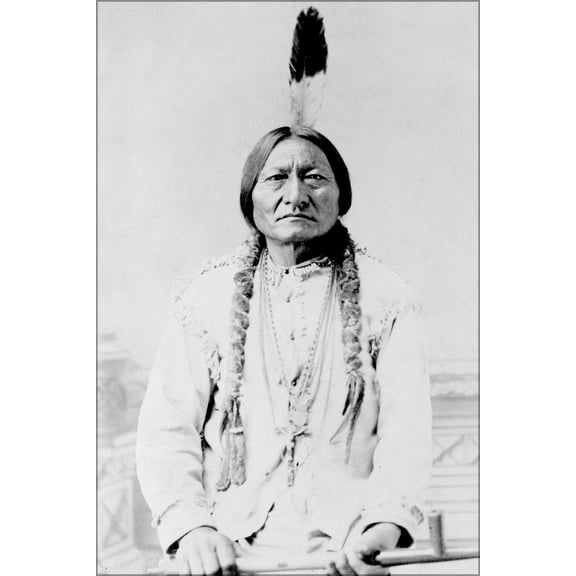 24"x36" Gallery Poster, Indian chief Sitting Bull (1831-1890)