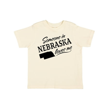 

Inktastic Someone in Nebraska Loves Me Gift Toddler Boy or Toddler Girl T-Shirt