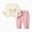 C251***Pink, variant on Little Girls Babys Clothes Girls 2PCS Fall Winter School Outfits Toddler Girls Long Sleeve Top Overall Pants Set,3-4 Years,Pink