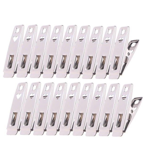 40 Pcs Heavy Duty Clothes Rack Stainless Steel Clothespin Beach Towel Clips Socks Clothes Pin