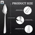 thumbnail image 2 of 16 Pieces Tea Spoons, 6.1 inch Stainless Steel Teaspoons Set, Dessert Coffee Spoons, Small Spoons, Dishwasher Safe, Silver Spoons For Home, Restaurant, 2 of 5