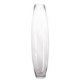 Efavormart 31" Tall Tapered Cylinder Glass Vase Clear Floor Vase