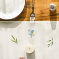 thumbnail image 4 of Sm:)e Happy Easter Table Runner Bunny Eggs Floral Spring Holiday Farmhouse Kitchen Indoor Outdoor Decoration 13 x 72 Inch, 4 of 6