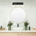 thumbnail image 2 of Design House Millbridge 3-Light Dimmable Vanity Light with Frosted Glass Shades, Matte Black, 2 of 13