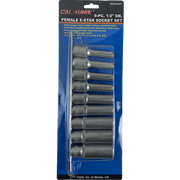 9-Pc 1/2 Drive Female E-Star Socket Set Inside Deep Torx Bit