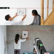Laser Level Line Tool, Multipurpose Lazer Leveler Tool,8 feet Cross Line Laser measuring Tape,Laser Level for Picture Hanging Cabinets Tile Walls Condition