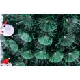 thumbnail image 6 of Ktaxon 6 FT Pre-lit Fiber Optic Christmas Tree, Artificial Xmas Tree with Lighted Top Star and Snowflakes, Multicolor LEDs, Holiday Xmas Decoration Tree for Home Office Store Party, Green, 6 of 10