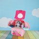 thumbnail image 4 of Mochila creativa para juegos de simulación, juguete de rol para niños, recuerdos de fiesta para el aula perro rosa, 4 of 8