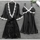 thumbnail image 5 of Pijama sexy europeo y americano de cinco piezas para mujer, vestido de novia de manga media de verano, camisón de noche de talla grande multicolor de varios tamaños para el hogar, 5 of 5