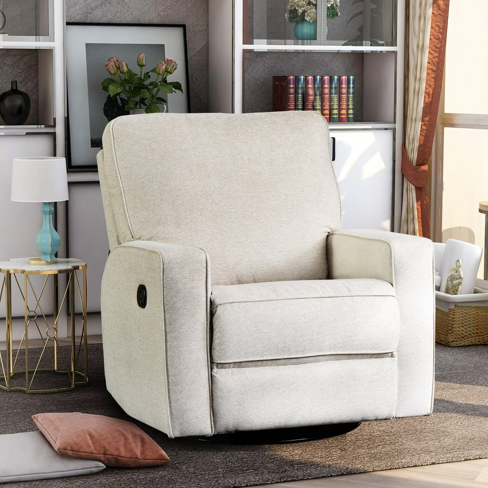 Single Fabric Recliner Swivel Recliner Chair Executive Recliner Chair