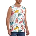 thumbnail image 2 of Haiem Men's Dinosaur Print Tank Tops Summer Sleeveless Cut Off Workout T-Shirts Fitness Vest Athletic Undershirts-Small, 2 of 8