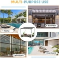 thumbnail image 4 of AECOJOY 10' x 10' Hardtop Gazebo Outdoor Aluminum Pergola ​For Garden, Patio, Backyard-​White, 4 of 10