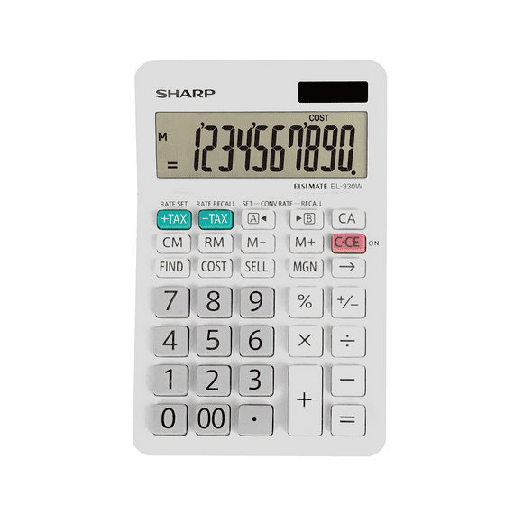 Sharp EL330WB 10-Digit Handheld Calculator