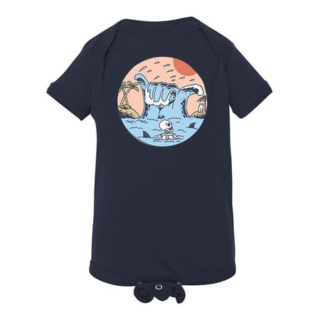

Skeleton Surfing Shaka Wave Bodysuit Infant -Image by Shutterstock Newborn