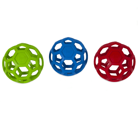 Jw Pet Hol-ee Roller Rubber Ball Treat Dispensing Dog Toy - Assorted - Large (6.5  Diameter - 1 Toy)