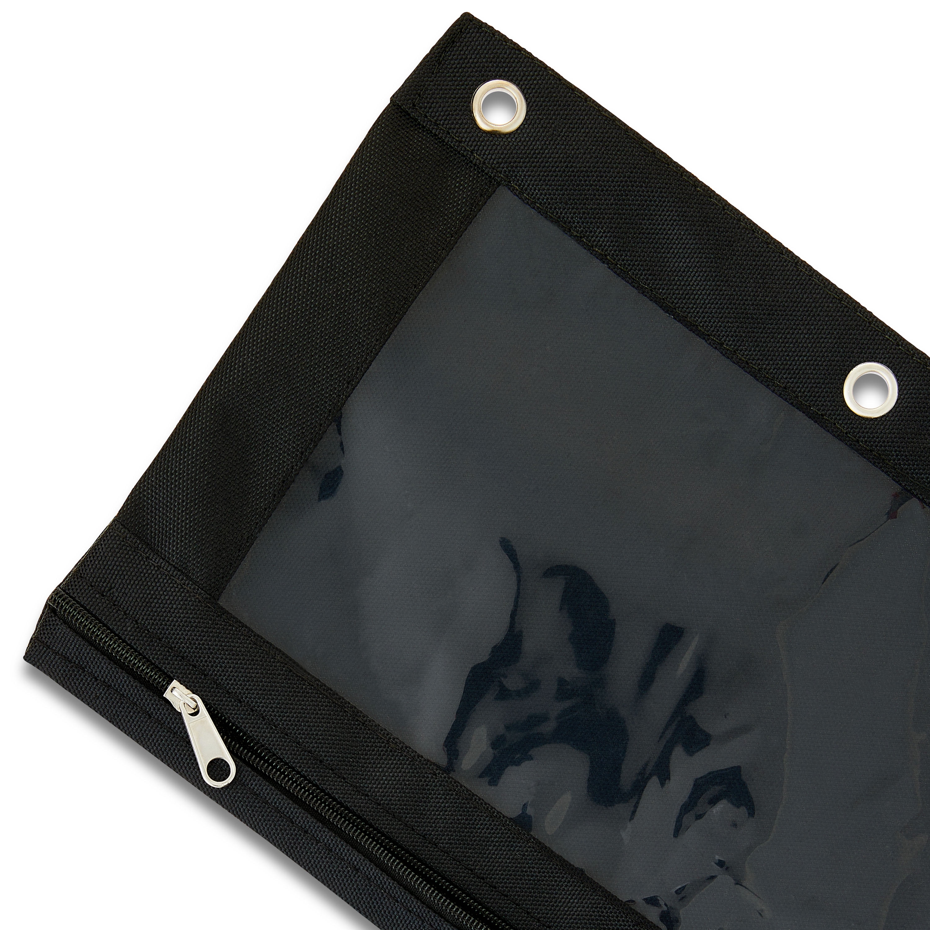 Pen + Gear Black Solid Polyester Zipper Binder Pouch