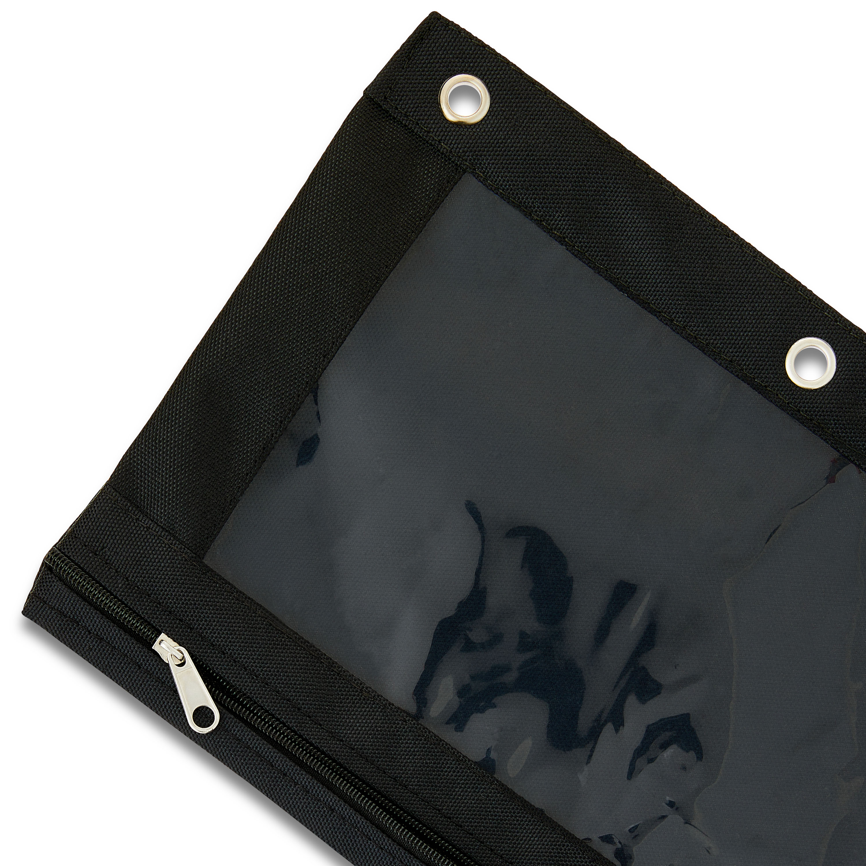 Funda de cremallera de poliéster negro sólido Pen + Gear para carpeta, cartuchera para carpeta 3