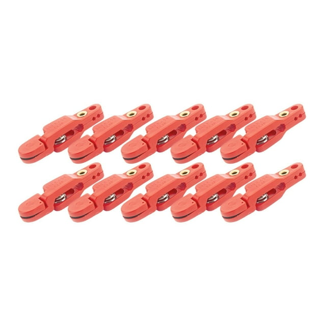 jinwen 10 Pcs Clips de Dégagement de Downrigger Libération de Ligne pour Rabot de Cerf-Volant Planche Poids Rouge