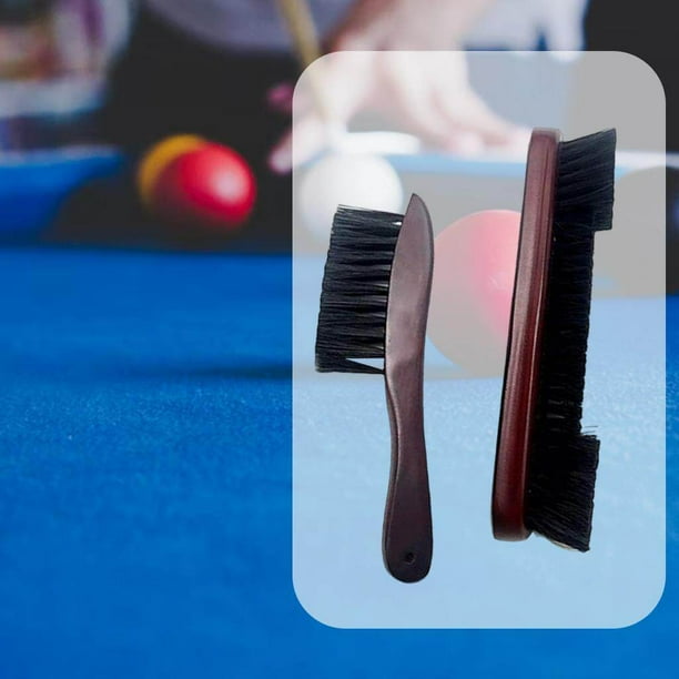 Wooden Handle Billiards Pool Table Rail Brush Set Billiards Pool Table Rail Brush Cleaning Tools Black 2024 New