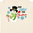 thumbnail image 4 of Inktastic Just Chillin' This Christmas Fun Snowman in Top Hat Boys or Girls Toddler T-Shirt, 4 of 5