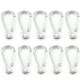 thumbnail image 2 of 10 Pcs Mousqueton en Alliage d'Aluminium Clip à Ressort Crochet à Ressort pour Bouilloire pour Camping Randonnée, 2 of 7