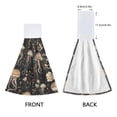 thumbnail image 3 of Haosy 2 Pack Kitchen Wash Cloths with Hanging Loops Absorbent Absorbent Quick Drying Hand Towels, Gold Jellyfish and Flowers, 3 of 7